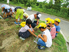 【写真】野菜を育てよう教室