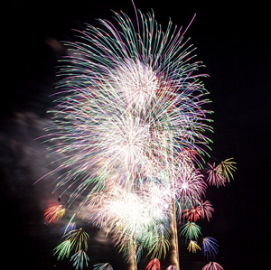 【写真】あきはなびで打ち上げられた花火