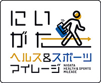 歩いてポイントを貯めようにいがたヘルス&スポーツマイレージ ロゴ