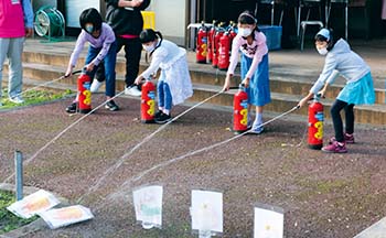 水消火器的あてゲーム