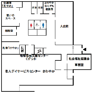 さわやかセンター1階平面図