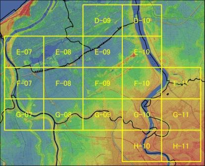 江南区の地盤高図