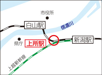 上所駅設置位置